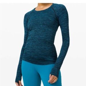 Lululemon 🍋 Turquoise Swiftly Tech Long Sleeve 2.0